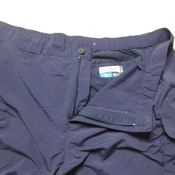 MAGELLAN mens SHORTS cargo NAVY BLUE hiking MAG REPEL fishing SIZE 3XL - Picture 7 of 11